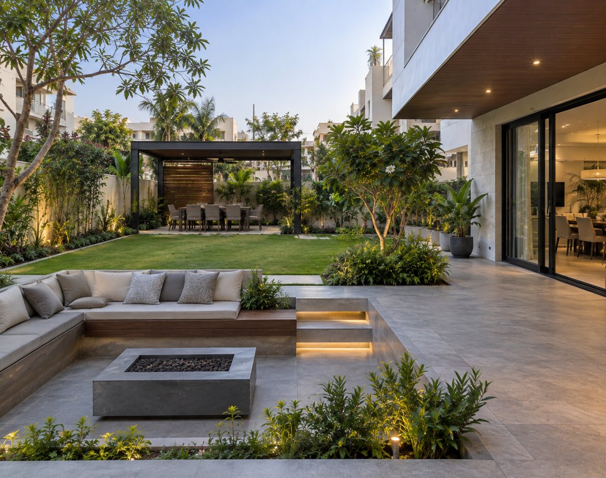 Landscaped Outdoor Living