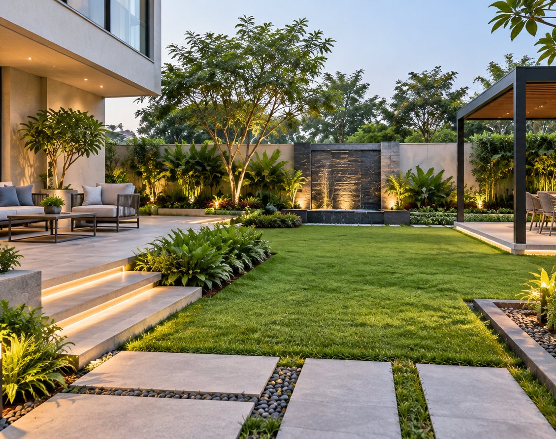 Landscaped Outdoor Living